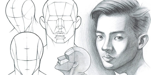596x298 Up To Off The Fundamentals Of Drawing Bundle - Male Head Drawing