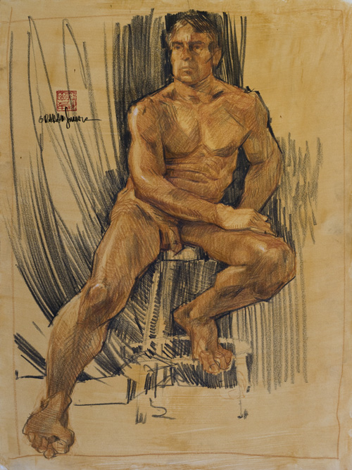500x668 Graham Smith Illustration Blog Life Drawing Workshop Muscular Male - Male Life Drawing