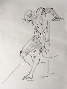 227x300 Harry Carmean Figure Drawing Of Male Model Ebay - Male Model Drawing