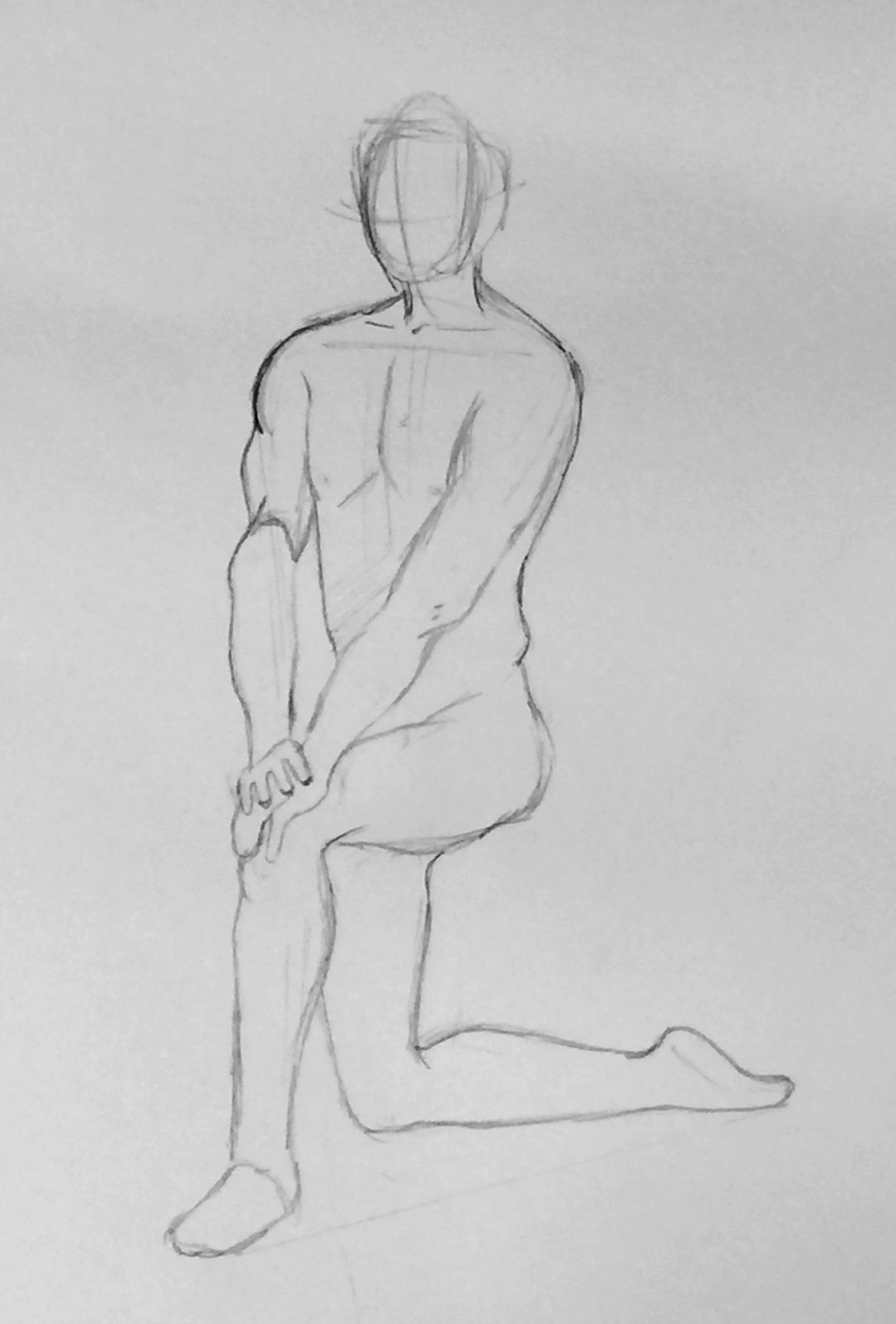 1534x2266 In Class Male Model Life Drawing Well - Male Model Drawing