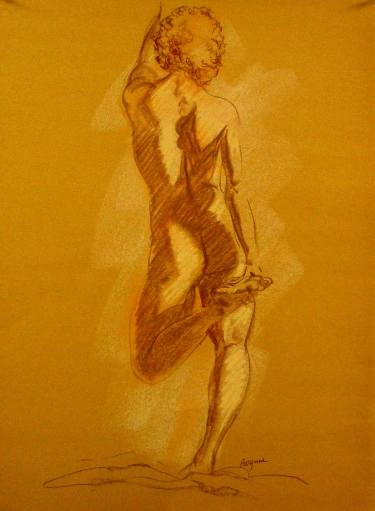 375x511 Male Model Drawing - Male Model Drawing