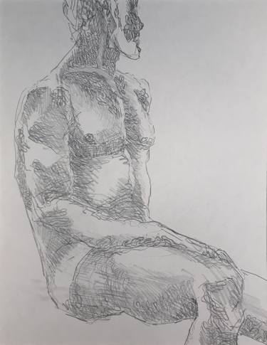 375x485 Male Model V Drawing - Male Model Drawing