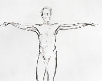 340x270 Male Model Drawing Etsy - Male Model Drawing