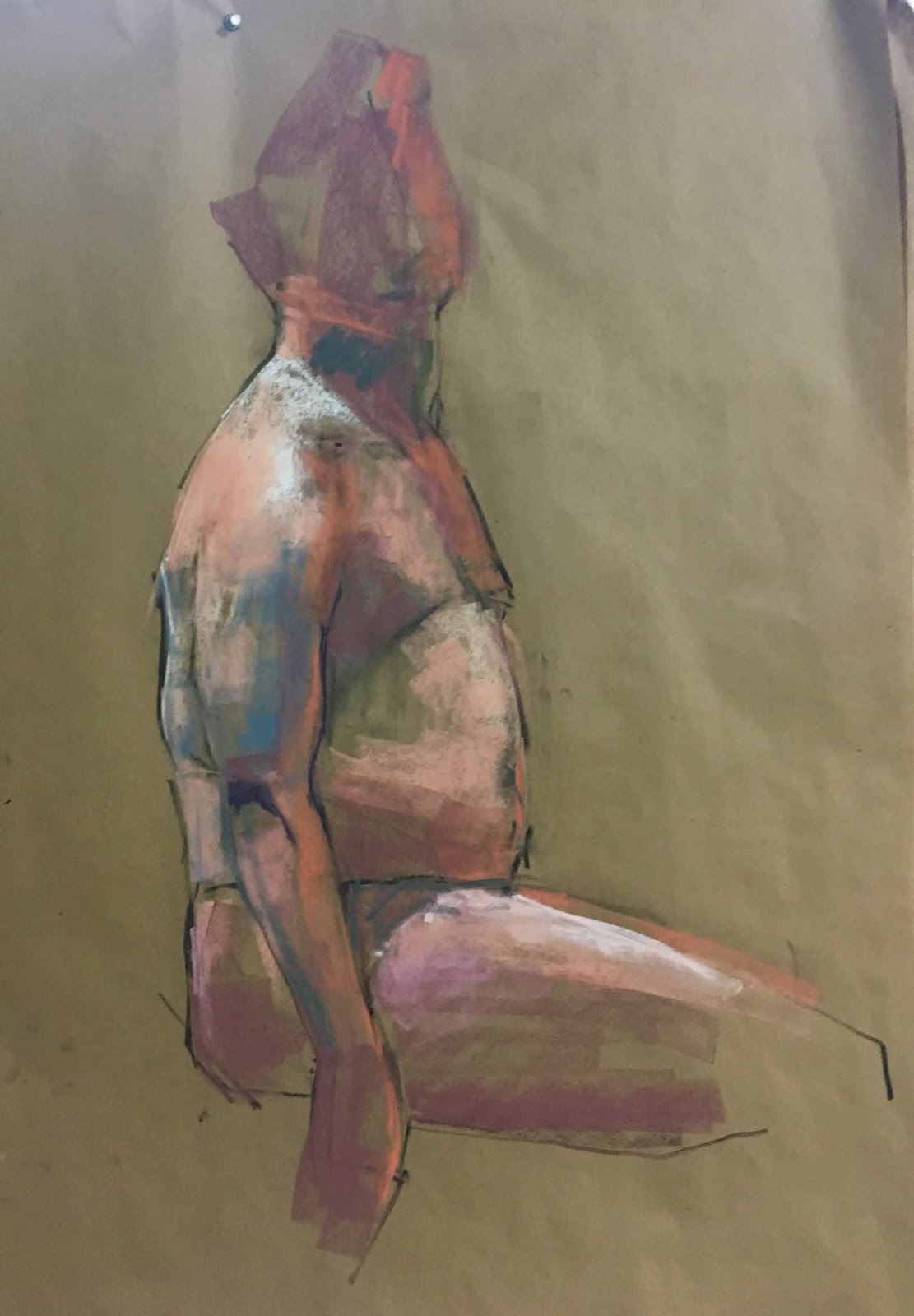 1111x1600 Rhonda Hurwitz Studio Life Drawing Male Model - Male Model Drawing