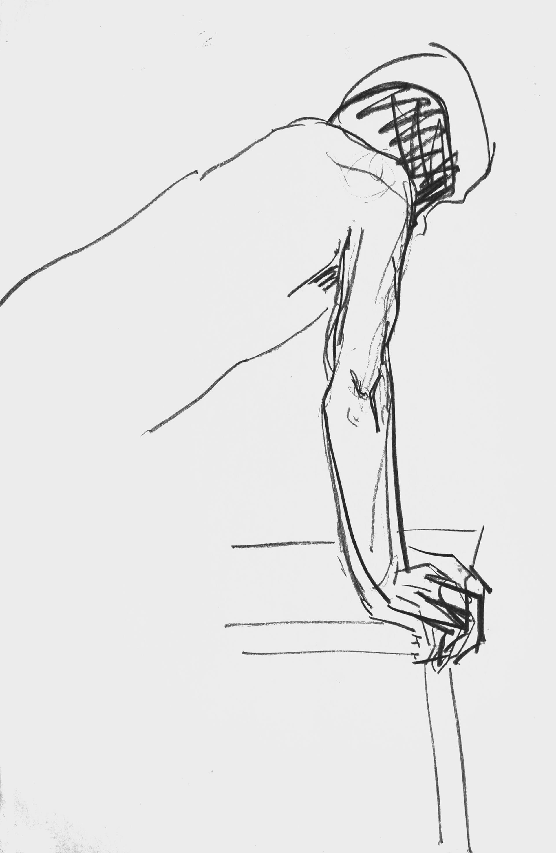 1920x2943 Drawing Study Of A Standing Model Drawing - Male Model Drawing