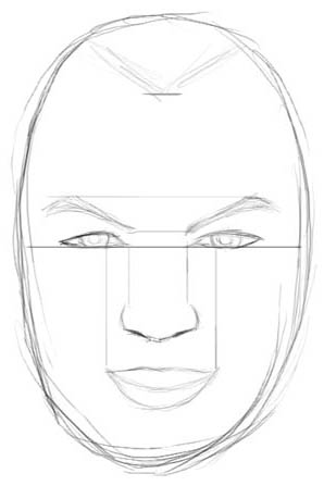 298x447 How To Draw Realistic Faces - Male Mouth Drawing