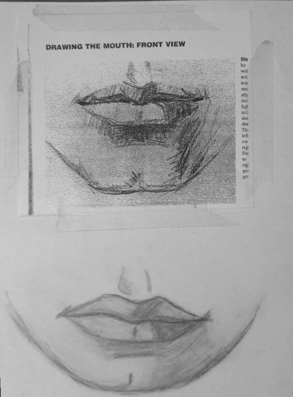 992x1344 How To Draw Realistic Male Lips - Male Mouth Drawing