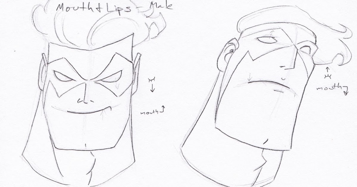 1200x630 Male Lips Drawing - Male Mouth Drawing