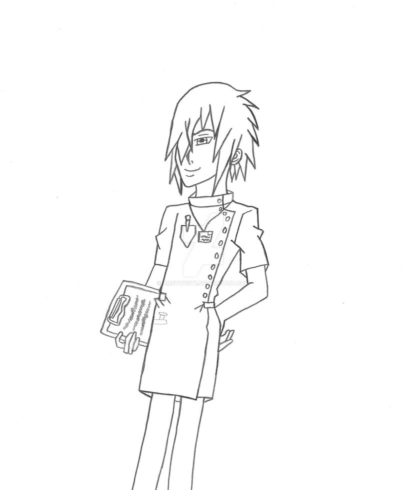 814x981 Male Nurse - Male Nurse Drawing