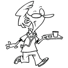 230x230 Top Free Printable Nurse Coloring Pages Online - Male Nurse Drawing