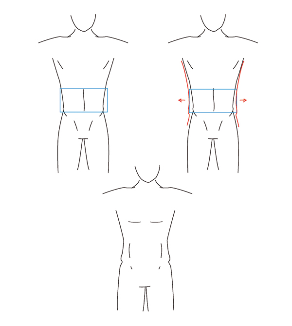 600x669 How To Draw Different Body Types For Males And Females - Male Outline Drawing