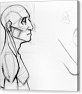 163x186 Outline Drawing Sketch Of Side Profile Of A Human Male Head - Male Outline Drawing