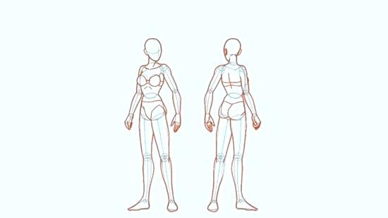 550x309 body sketch outline body sketch outline human drawing outline - Male Outline Drawing