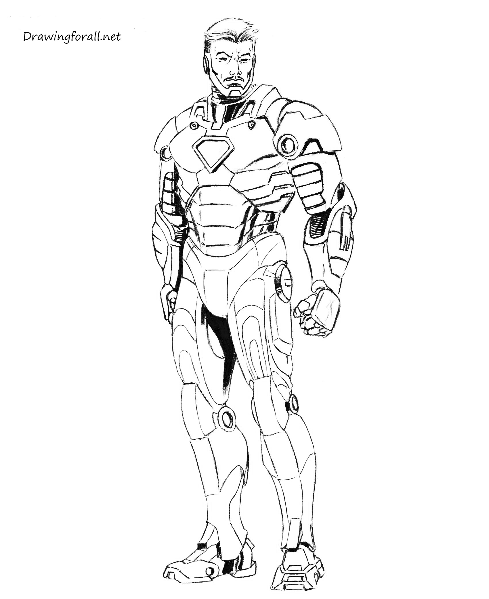 Male Outline For Drawing