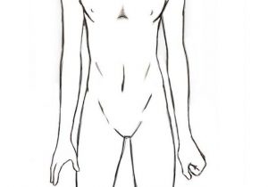 300x210 How To Draw A Teenage Girl Body - Male Outline For Drawing