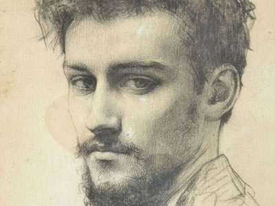 400x300 classical art atelier courses workshops in classical drawing - Male Portrait Drawing