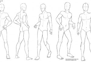 Anime Male Body Poses Sketch - bmp-place