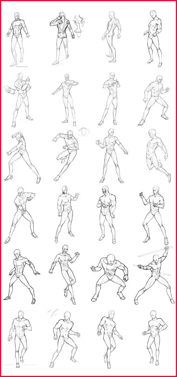 Male Poses Drawing At Paintingvalley Com Explore Collection Of