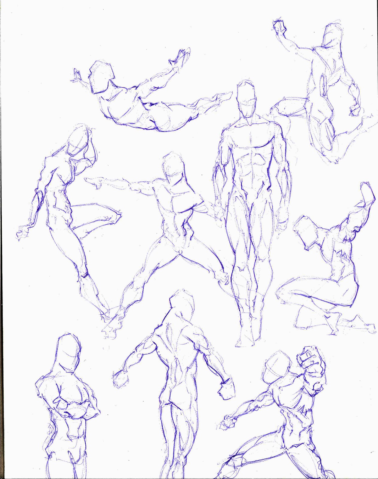1262x1600 Art Of Mark Sypesteyn Male Pose Sketches - Male Poses Drawing