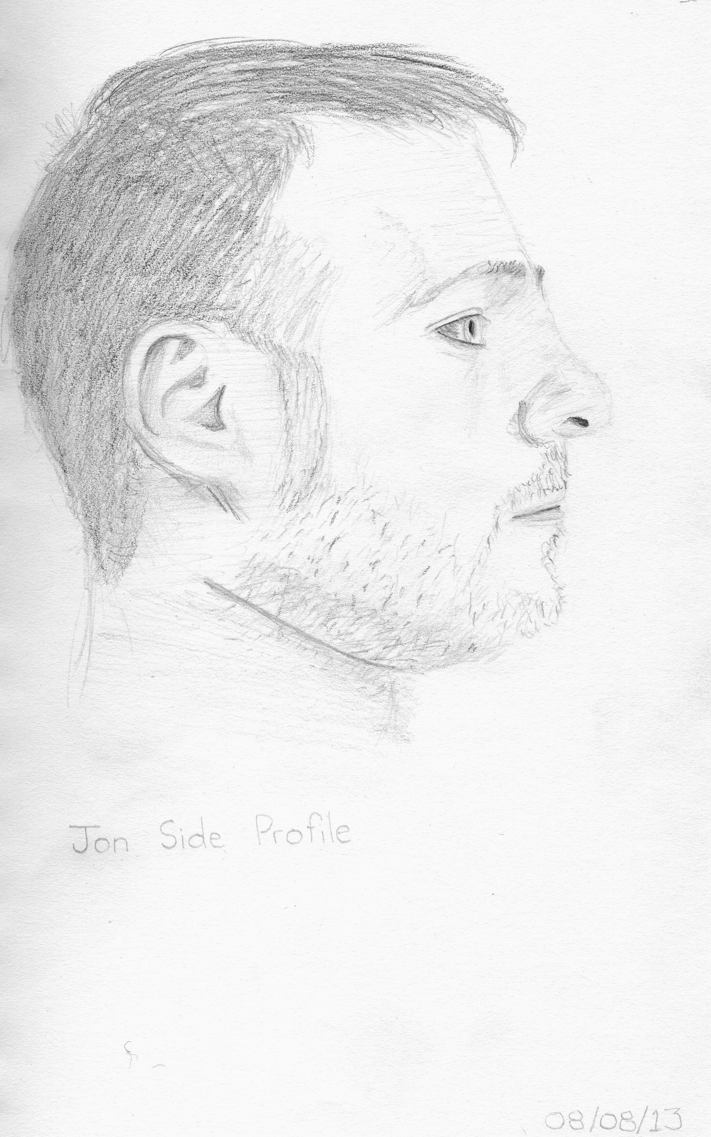 1466x2342 Side Male Profile - Male Profile Drawing