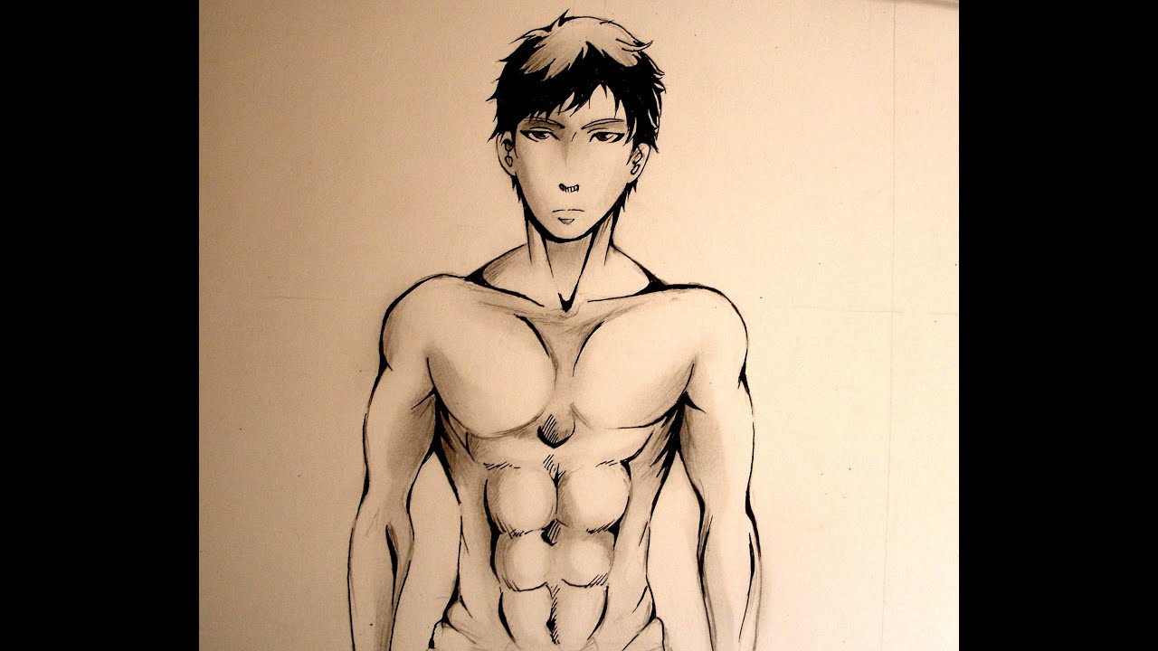 1280x720 How To Draw Upper Body - Male Upper Body Drawing