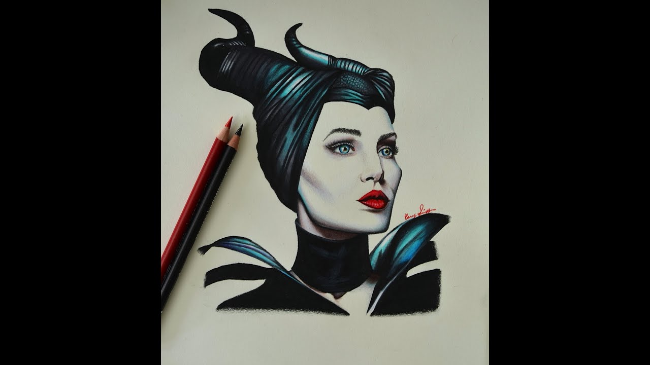 1280x720 Maleficent Drawing - Maleficent Drawing