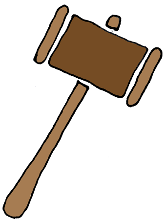 338x450 law drawing mallet transparent png clipart free download - Mallet Drawing