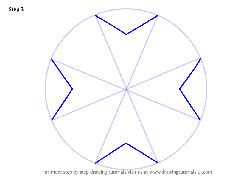 846x600 Learn How To Draw Maltese Cross - Maltese Cross Drawing