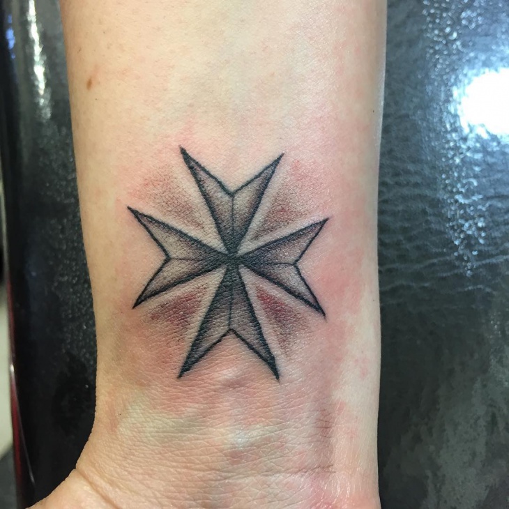 730x730 Maltese Cross Drawing At Com Free For Personal Us On Fire Fighter - Maltese Cross Drawing