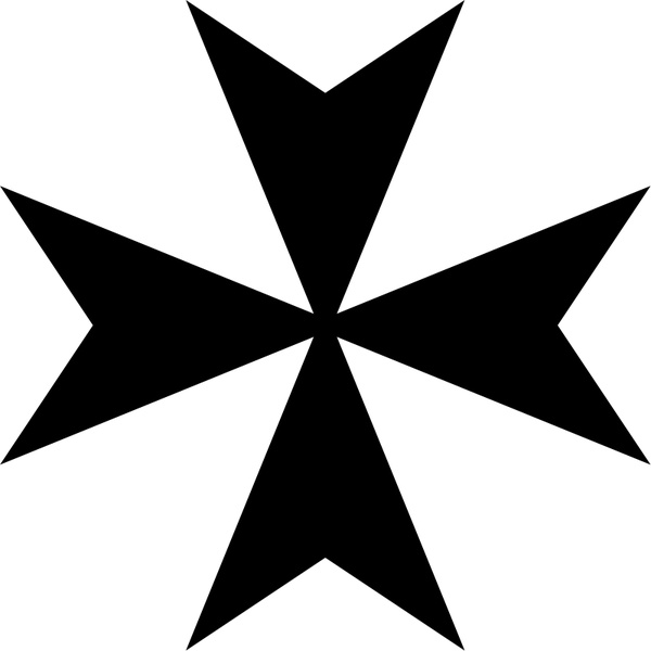 600x600 Maltese Cross Free Vector In Open Office Drawing - Maltese Cross Drawing