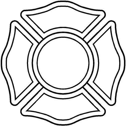 503x502 Firefighter Maltese Cross Stencil - Maltese Cross Drawing