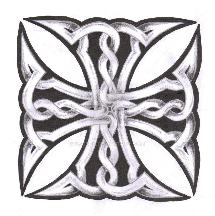 893x895 Celtic Maltese Cross - Maltese Cross Drawing