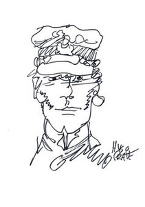 211x300 art hugo pratt drawing of corto maltese lot art - Maltese Drawing