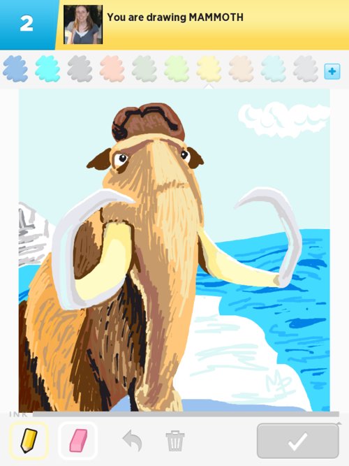 500x667 mammoth drawings - Mammoth Drawing