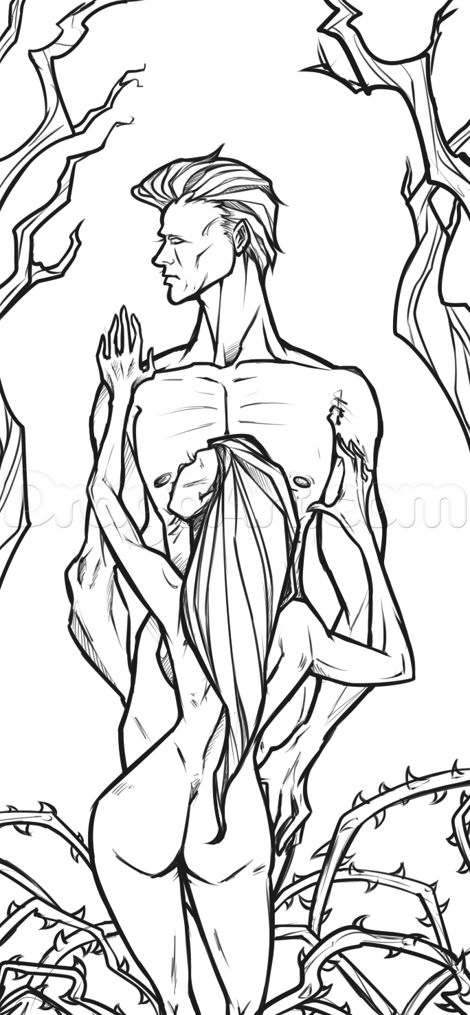 684x1478 Draw A Man And Woman, Step - Man And Woman Drawing