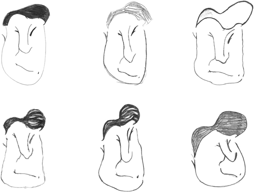 850x646 examples of drawings of the mangirl ambiguous figure drawings - Man And Woman Drawing