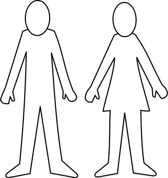 567x600 homme et femme man and woman free vector in open office drawing - Man And Woman Drawing
