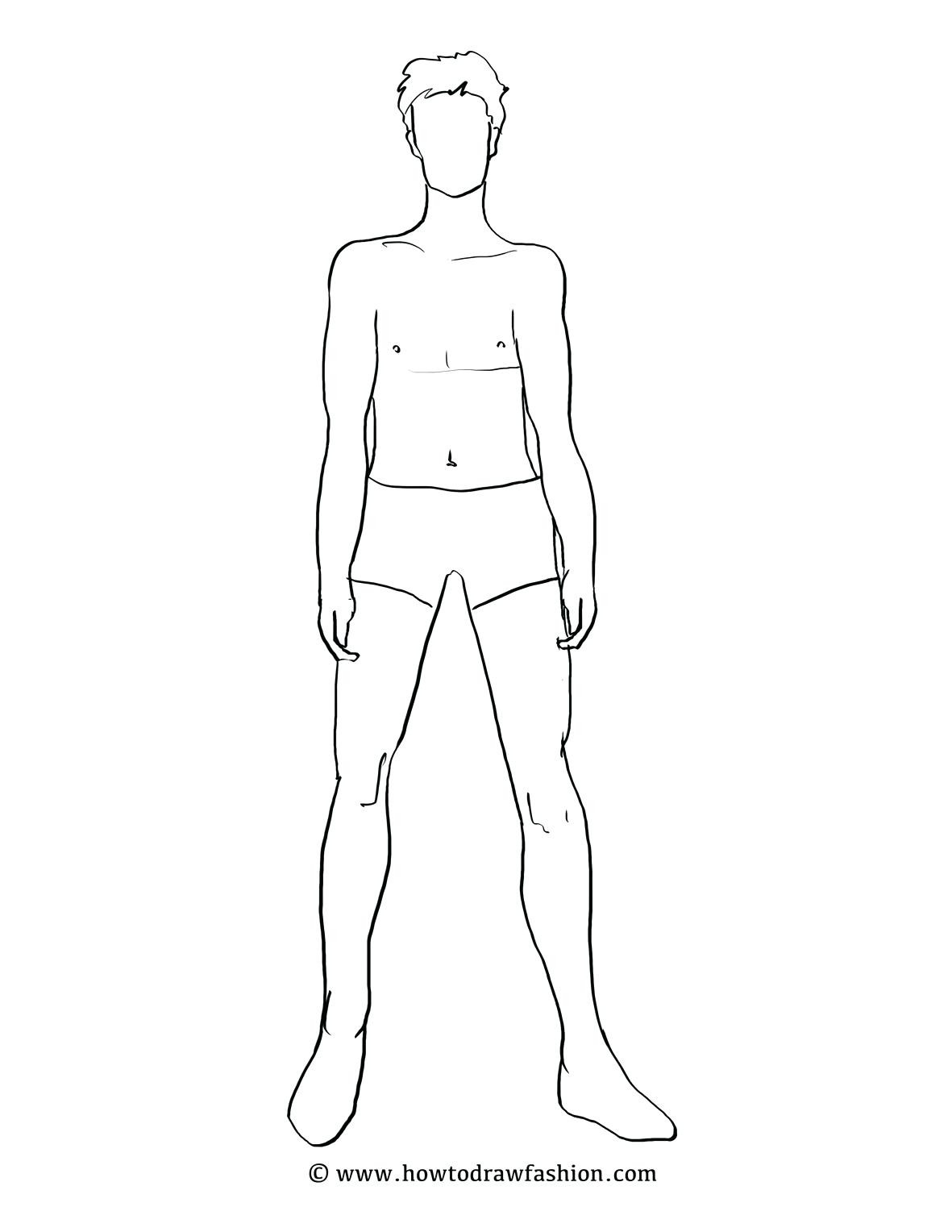 1181x1528 How To Draw A Body Male How To Draw Different Body Types - Man Body Drawing