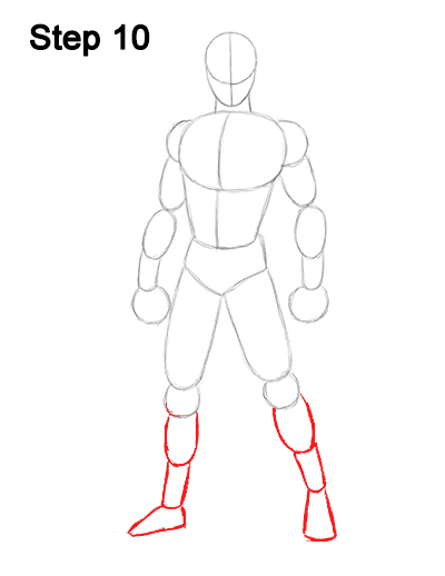 400x518 How To Draw Spider Man - Man Body Drawing