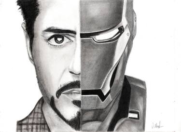 375x274 robert downey jr tony stark iron man drawing - Man Drawing