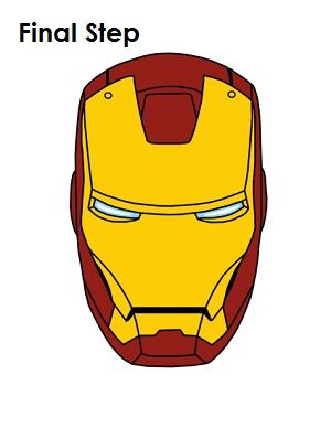 300x388 How To Draw Iron Man Final Step Day Care Iron Man Drawing - Man Drawing Cartoon