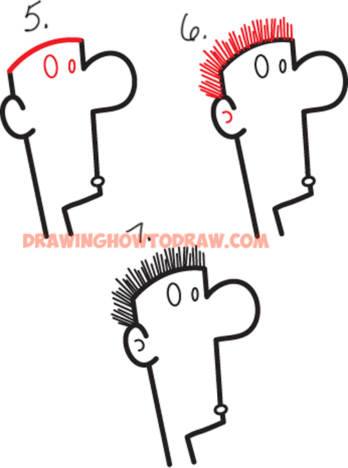 500x673 How To Draw A Question Mark Cartoon Character's Face In Easy Steps - Man Drawing Cartoon