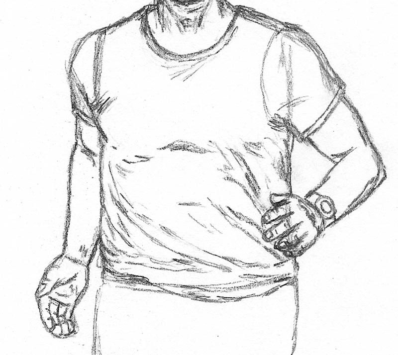 800x714 How To Draw A Man Running Let's Draw People - Man Drawing Easy