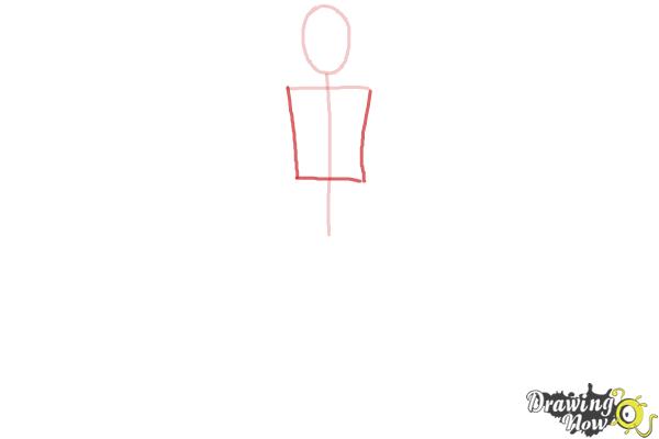 600x400 How To Draw A Body Outline - Man Drawing Outline