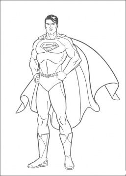 257x360 How To Draw An Outline Of Superman Man Of Steel Superhero - Man Drawing Outline