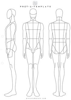236x333 Male And Female Body Outlines Draws In Body Template - Man Drawing Outline