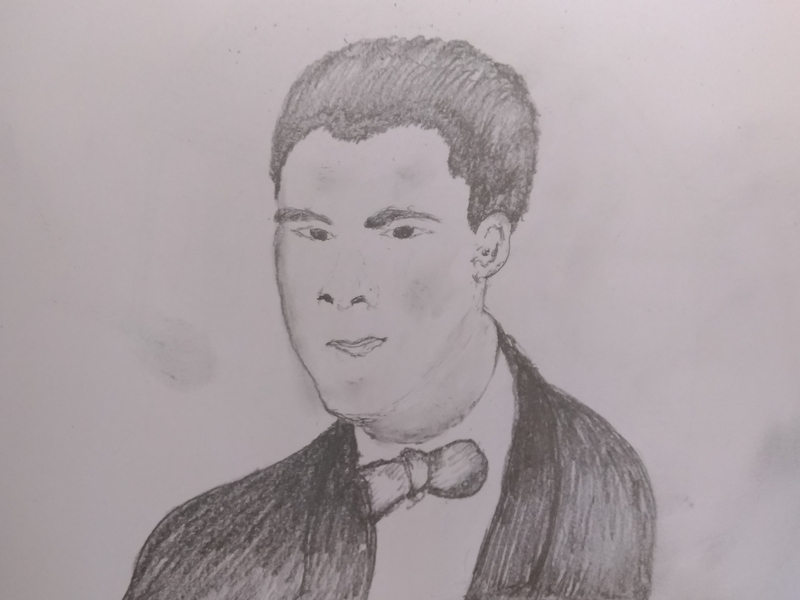 800x600 Man Face Art - Man Face Drawing