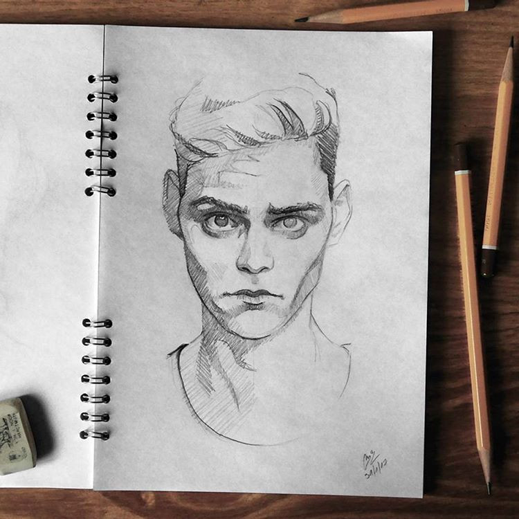 750x750 Man Face Sketch Drawing Fresh Pozrite Si Fotku Na Instagrame - Man Face Drawing