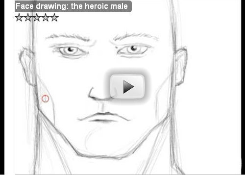 500x357 Clever Tutorials And Techniques On Traditional Drawing - Man Face Drawing Step By Step