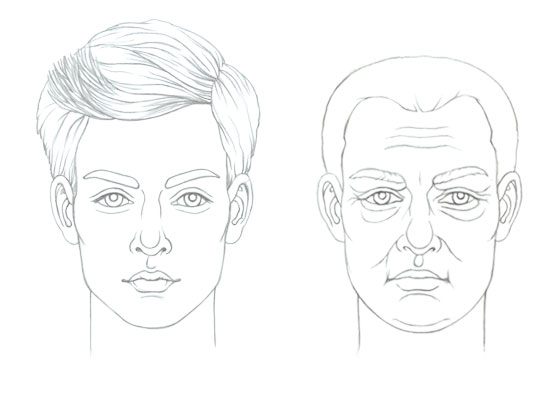 Man Face Drawing Step By Step at PaintingValley.com | Explore ...